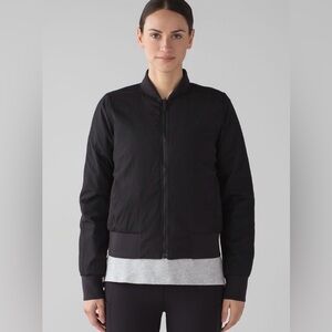 Lululemon Non-Stop Bomber *Reversible Black, Sz 6